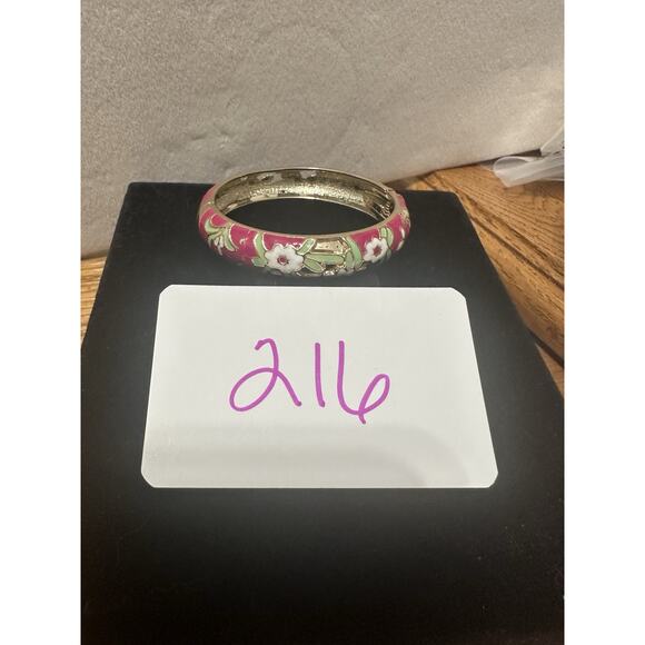 Sequin Nordstrom Multicolor Gold Tone Statement Enamel Bangle Bracelet # 216 - Picture 4 of 4